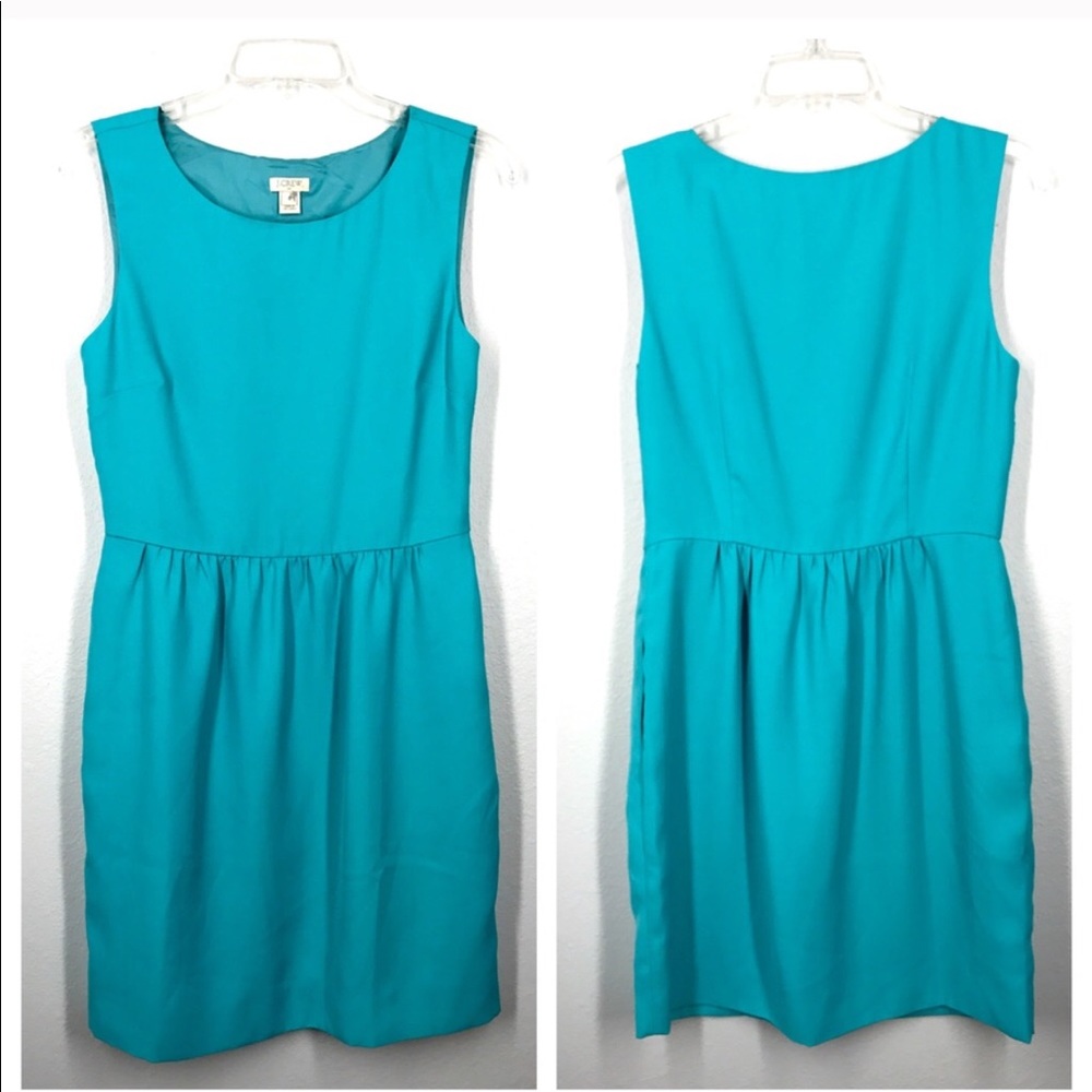 🌐 Bright Blue J. Crew Silk Dress - Sleeveless 🌐